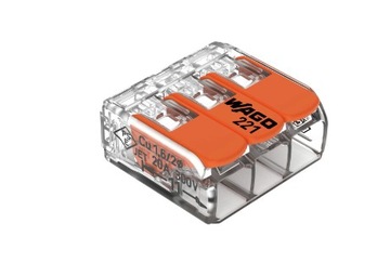 Szybkozłączki Wago 221-413 0,2-4 mm²/ 32A LINKA / DRUT do instalacji Elekt