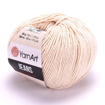 Włóczka YARNART JEANS 05 beż jasny