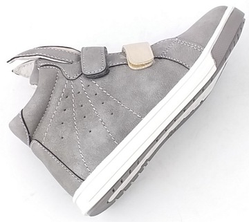 WOJTYŁKO ДЕТСКАЯ ОБУВЬ СЕРАЯ лодыжки С ЗАЛИПУЧКОЙ 22