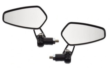 УНИВЕРСАЛЬНЫЕ МОТОЦИКЛОВЫЕ ЗЕРКАЛА С НАКОНЕЧНИКАМИ РУЛЯ Черные