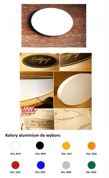 Рекламный короб LED баннер Ellipse Elliptical 120х60см односторонний овал