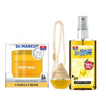 ZESTAW ZAPACHÓW WANILIA PUSZKA ZAWIESZKA PERFUM