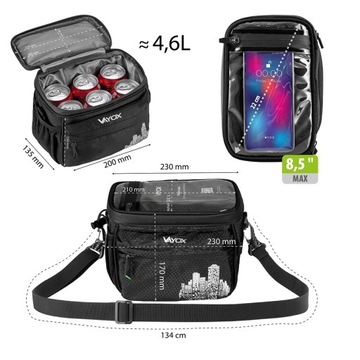 ВЕЛОСИПЕДНАЯ СУМКА, ТЕРМОВОДОНЕПРОНИЦАЕМАЯ ВЕЛОСИПЕДНАЯ СУМКА ДЛЯ РУЛЯ