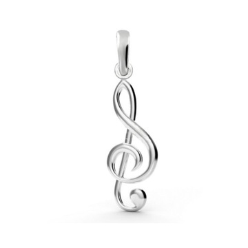 WISIOREK KLUCZ WIOLINOWY SREBRO 925 NUTA NUTKA