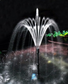 КРАСИВЫЙ ФОНТАН В ПРУДЕ ВОДЯНОЙ НАСОС 900Л/Ч Фонтан для пруда