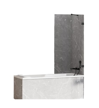 NT AVEXA BLACK Шторка для ванны 60x150