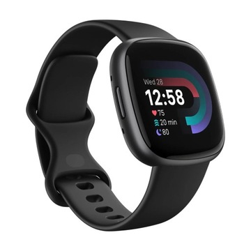 Fitbit Versa 4, inteligentny zegarek, czarny