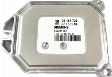JEDNOTKA ECU OPEL ZAFIRA 1.8 Z18XE 09158726 5WK9157 ČISTÝ
