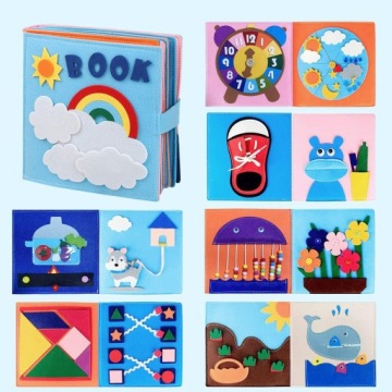 КНИГА ИЗ ВОЙЛА МОНТЕССОРИ 3D СЕНСОРНАЯ КНИГА