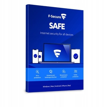 F-Secure Safe 2024 3PC 1rok - Chroni PC, Mac oraz iOS