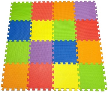 PUZZLE PIANKOWE MATA EDUKACYJNA KOJEC MATA PIANKOWA WIELOKOLOROWA XXL 12szt