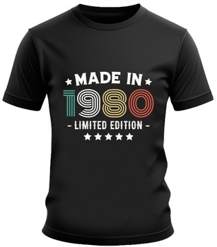 Koszulka męska prezent na urodziny rocznik 1980 LIMITED EDITION XL