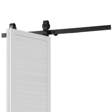 Комплект фурнитуры для двустворчатой ​​раздвижной двери сарая VEVOR 40 дюймов для двух 18-дюймовых дверей