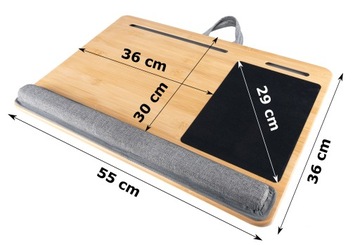 Бамбуковый коврик 3 в 1 для ноутбука, планшета и ноутбука.