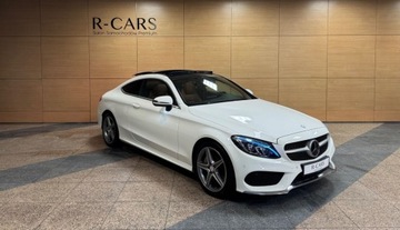 Mercedes Klasa C W205 Coupe 250 211KM 2016 Mercedes-Benz Klasa C 250 AMG salon Polska R CARS Warszawa 2.0 Benzyna