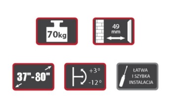 Крепление для ЖК-телевизора со светодиодной подсветкой 37–80 ДЮЙМОВ Signal LP59-46T
