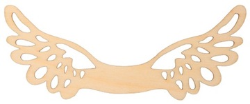 SKRZYDŁA do ANIOŁA drewniane 10x4cm MAKRAMA BAZA ANIOŁ