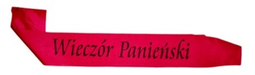 Szarfa na WIECZÓR PANIEŃSKI, Prezent na Panieńskie
