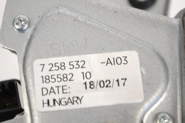 BMW 1 F20 M140I 2017 RHD MOTOR STĚRAČE ZADNÍ OKNO 7258532
