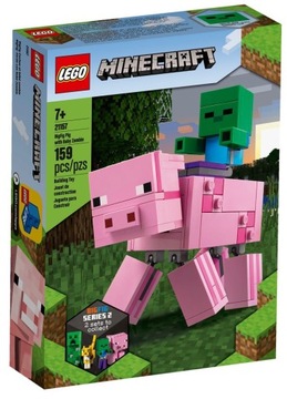 Lego Minecraft 21157 - Świnka i mały zombie - BIG FIG