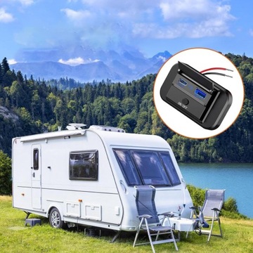 Автомобильный QC3.0 + PD3.0 Разъем для зарядки Монтажная панель удлинителя