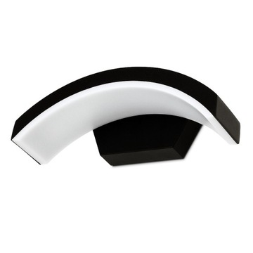 KINKIET ZEWNĘTRZNY LAMPA LED ELEWACYJNA NOWOCZESNA CZARNA 9W IP54
