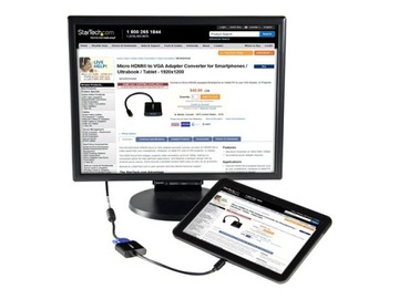 Адаптер STARTECH COM Micro HDMI-VGA MCHD2VGA 2