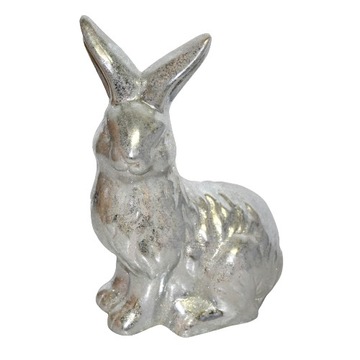 ZAJĄC SIEDZĄCY SREBRNY 23cm