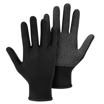 Перчатки противоскользящие тканевые, черные, пара.