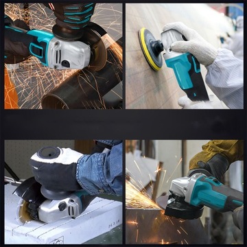 АККУМУЛЯТОРНАЯ УГЛОВАЯ ШЛИФОВАЛЬНАЯ МАШИНА 21 В + 2 АККУМУЛЯТОРА + 2 ДИСКОВ