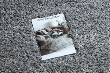 КОВЕР SHAGGY THICK 60x115 см серебристый #B1069