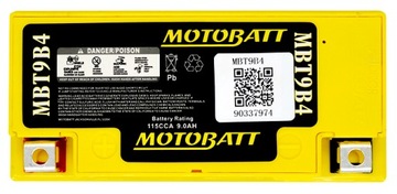 АККУМУЛЯТОР MOTOBATT MBT9B4 YT9BB CT9B4 RAPTOR 700