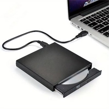 Zewnętrzny napęd CD/DVD USB 2.0 Slim do laptopa i PC