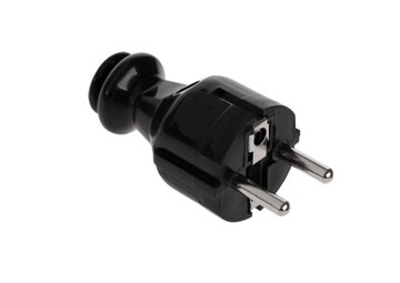 Wtyczka prosta z uziemieniem unischuko WT-30-2