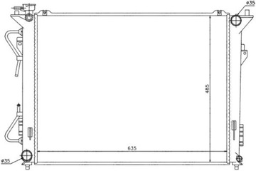 CHLADIČ HYUNDAI SONATA V 3.3 05-