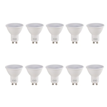 KOMPLET 10 SZT ŻARÓWKA LED GU10 6,5W DW DZIENNA