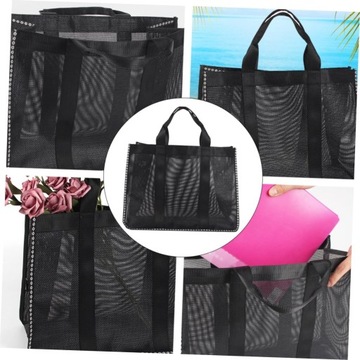 Пляжная дорожная сумка большой емкости с 2 сетками