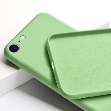 ЧЕХОЛ ДЛЯ IPHONE 7/8/SE 2020 СИЛИКОНОВЫЙ ЦВЕТ + СТЕКЛО