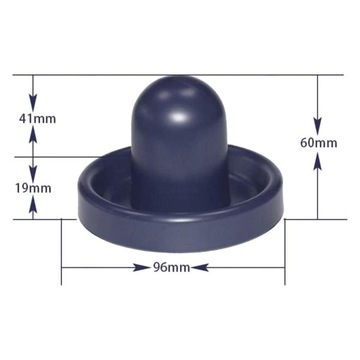 Pchacz do cymbergaja duży rozmiar 96 mm zielony filc do gry stołowej w domu ciemnoniebieski