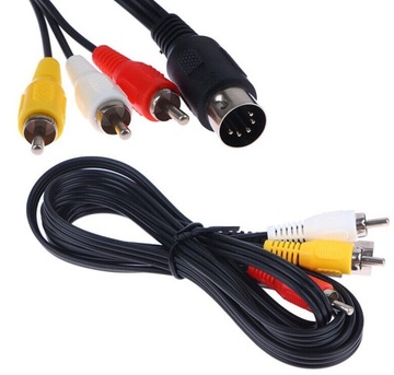 АУДИО/ВИДЕО RCA A/V КАБЕЛЬ ДЛЯ SEGA GENESIS 1 MEGA DRIVE 1 180 СМ