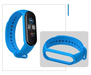 Opaska Pasek do Xiaomi Mi Band 3/4 Pasek Zamienny Silikonowy Niebieska