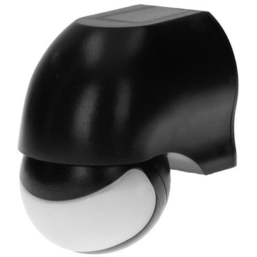 ДАТЧИК ДВИЖЕНИЯ СУМЕРКИ НАРУЖНЫЙ НАСТЕННЫЙ СВЕТОДИОДНЫЙ ДЕТЕКТОР РЕГУЛИРУЕМЫЙ ЧЕРНЫЙ IP44