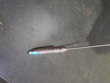 СТАРАЯ ИСТОРИЧЕСКАЯ АВТОМОБИЛЬНАЯ АНТЕННА РАДИО PRL ХРОМ ОРИГИНАЛ ДЛИННАЯ