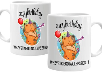 Kubek na urodziny CAPYBIRTHDAY KAPIBARA 330 ml