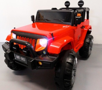 ДВУХМЕСТНЫЙ АККУМУЛЯТОРНЫЙ АВТОМОБИЛЬ JEEP MONSTER С 4 ДВИГАТЕЛЯМИ