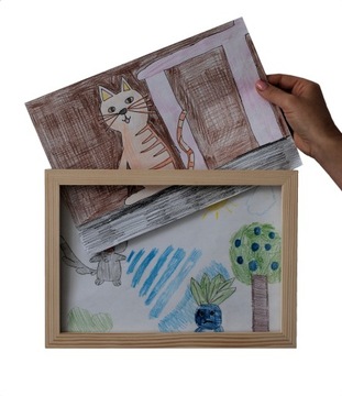 Ramka na rysunki dziecka A3 (29,7x42 cm) Rama na zdjęcia obrazki dzieci 3D