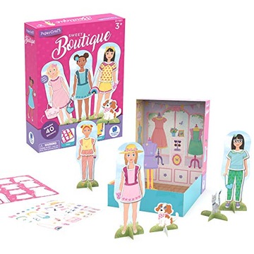 Learning Resources PaperCraft Sweet Boutique, Paper Dolls, Fashion Boutique