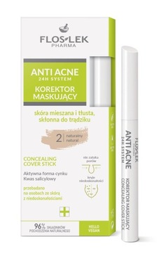 FLOSLEK Anti Acne 24 H System Korektor maskujący skóra mieszana i tłusta s