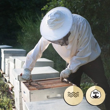 КОСТЮМ ПЧЕЛОВОДСТВА С ШАПКОЙ И ВУАЛЬЮ ЗАЩИТА ОТ НАКУСОВ