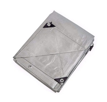 ПРОЧНЫЙ ТОЛСТЫЙ БРЕЗЕНТ 4х6м СЕРЕБРЯНАЯ АВТОМОБИЛЬНАЯ ТЕРРАСА